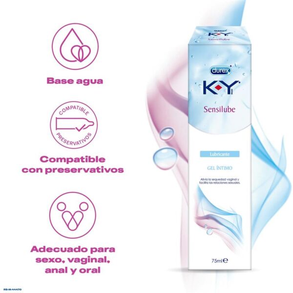 DUREX Sensilube KY Lubricante Base Agua 75 ml