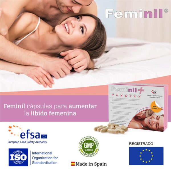 500 COSMETICS Feminil+ Pastillas Libido Femenina 30 Cápsulas