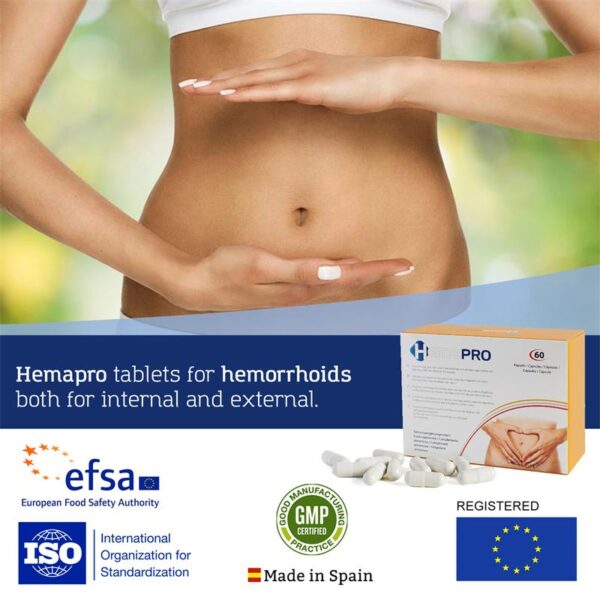 500 COSMETICS Hemapro Pastillas para Hemorroides 60 Comprimidos