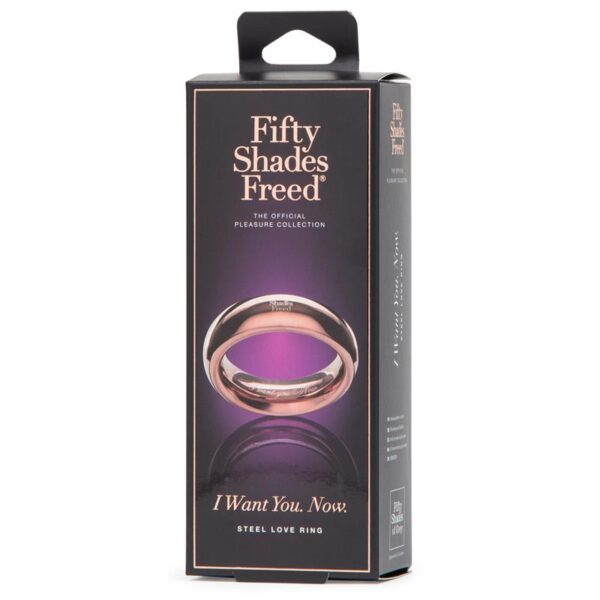FIFTY SHADES FREED Anillo de Acero I Want You Now